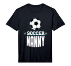 Mens Soccer Nanny Sports Mom Games T-Shirt - Novelty Apparel for Adults
