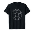 Minimalist Soccer Ball Football Goal T-Shirt - Trendy Graphic for Adults