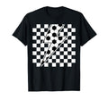 Lightning Bolt Checkered Aesthetic T-Shirt - Custom Art Print Unisex