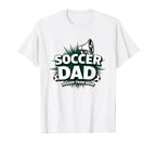 Soccer Dad Louder Than Mom White T-Shirt - Trendy Graphic Men Women
