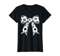Womens Soccer Coquette Bow Soccer Mom T-Shirt - Graphic Print Men Women