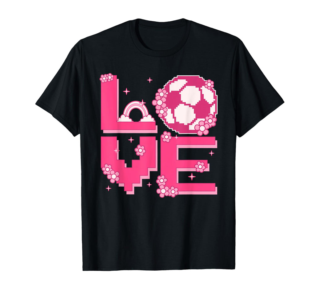 Pixel Art 60S 70S Hippie Outfit Love T-Shirt - Custom Art Print for Adults