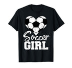 Soccer Heart Funny Heartfelt Love T-Shirt - Fun Novelty Design Men Women