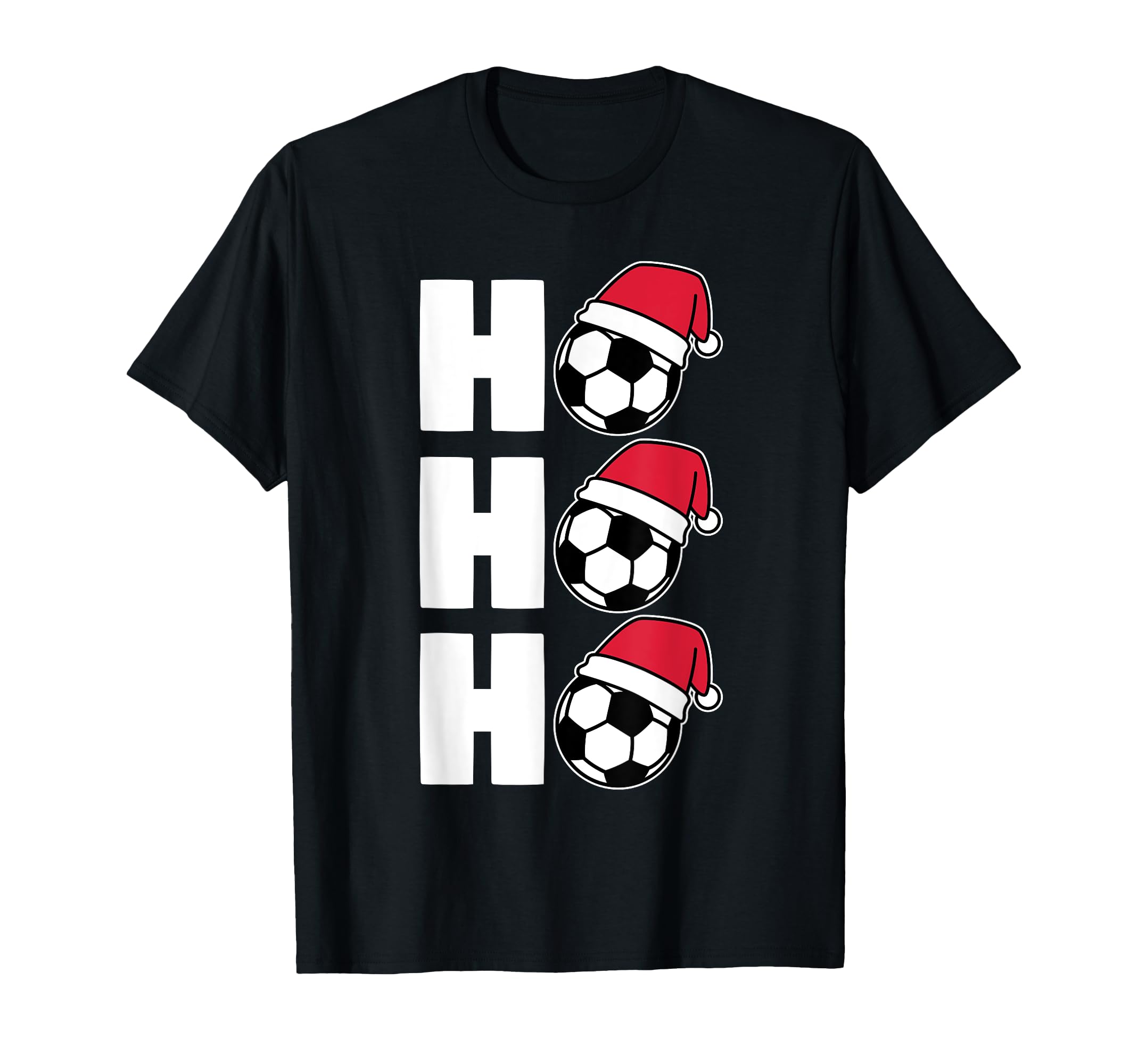 Santa Claus Soccer T-Shirt - Custom Art Print Men Women