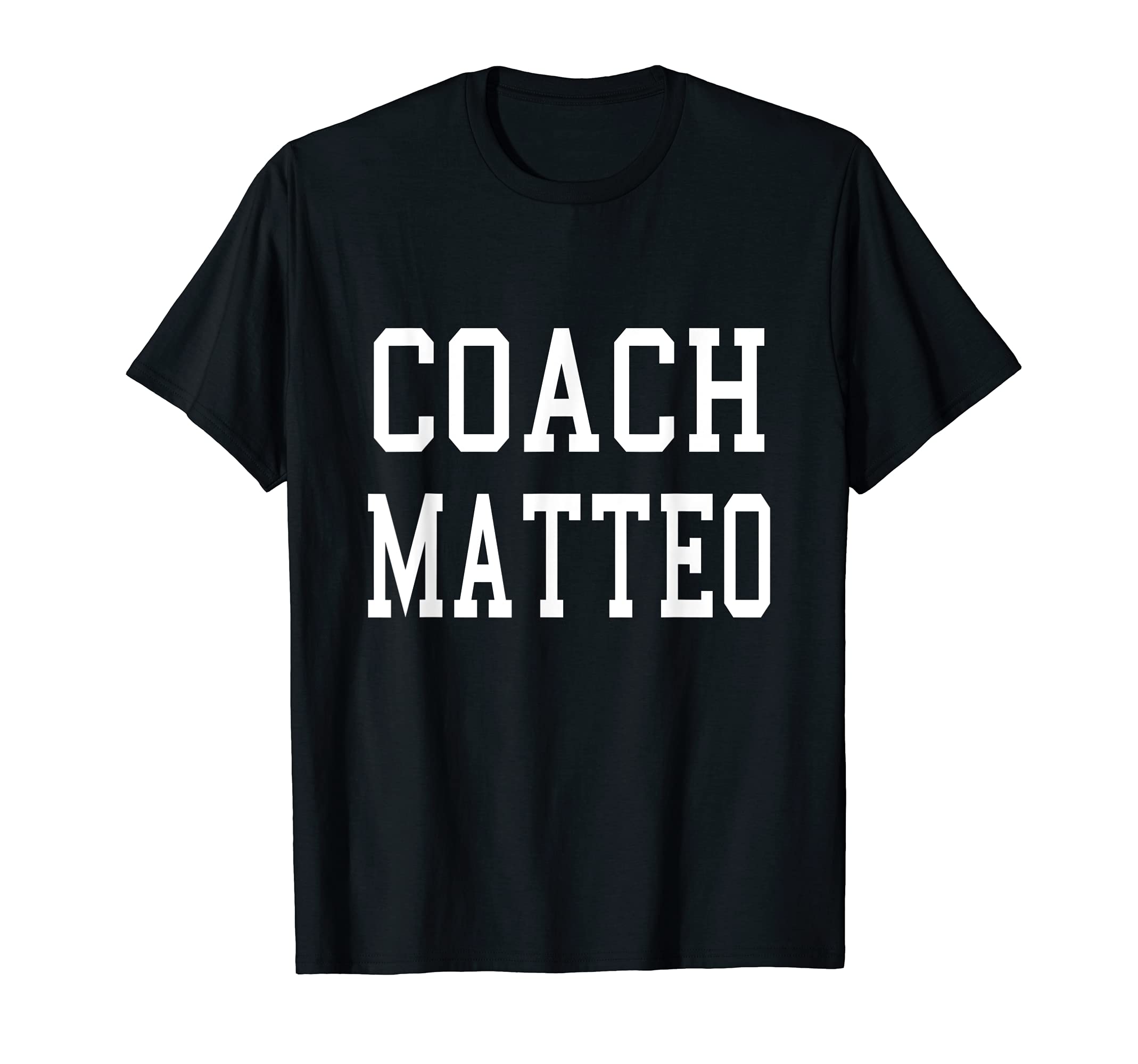 Coach Matteo Custom Football Soccer T-Shirt - Streetwear Style for Adults