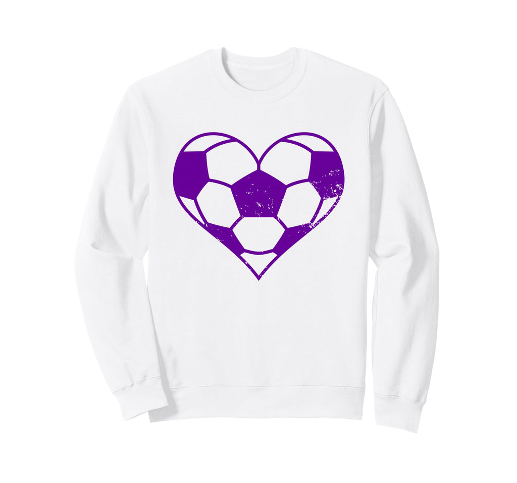 Soccer Heart Funny Soccer Player Sweatshirt - Fun Novelty Design Men Women