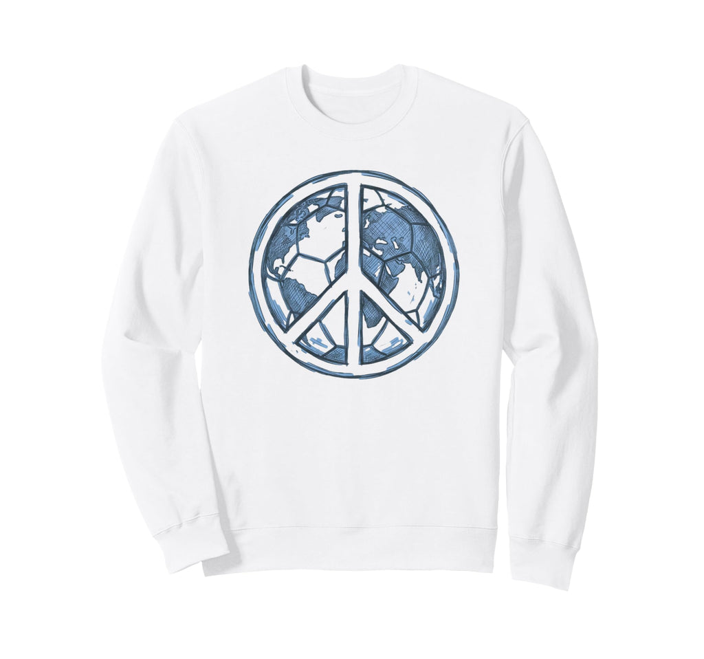 Soccer World Peace Is My Goal Sweatshirt - Aesthetic Graphic for Adults