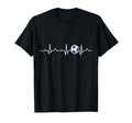 Heartbeat Soccer Lover Gift T-Shirt - Casual Everyday Wear Unisex