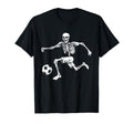 Funny Skeleton Soccer Ball T-Shirt - Trendy Graphic for Adults