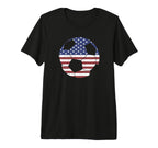 Soccer Ball Usa American Flag T-Shirt - Aesthetic Graphic Men Women