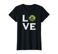 Brazil Soccer Distressed I Love Brasil T-Shirt - Unique Graphic for Adults