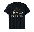 Jesus Is King Christian Faith God Sweatshirt - Graphic Print for Adults