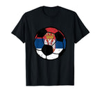Serbia Flag Soccer Fans Football Lovers T-Shirt - Trendy Graphic Unisex