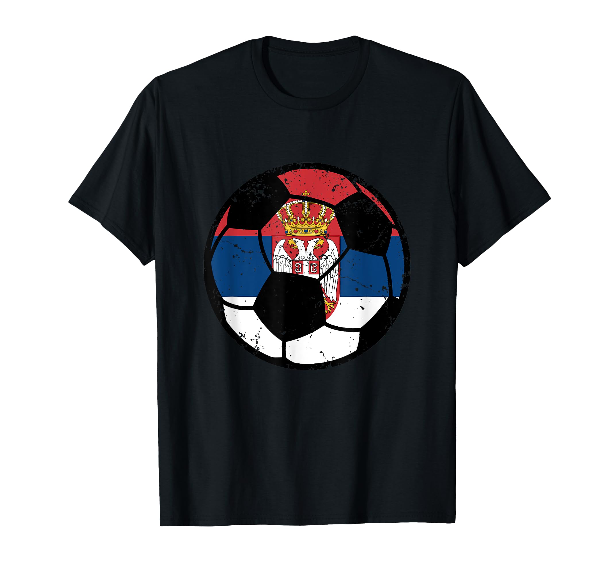 Serbia Flag Soccer Fans Football Lovers T-Shirt - Trendy Graphic Unisex