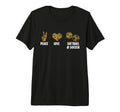 Peace Love Softball Soccer Softball Tri T-Shirt - Graphic Print Men Women