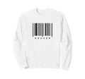 Soccer Barcode Futbol Player Sweatshirt - Casual Everyday Wear Men Women