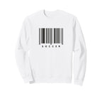 Soccer Barcode Futbol Player Sweatshirt - Casual Everyday Wear Men Women