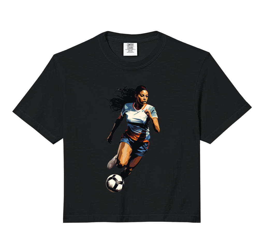 Soccer Teen Illustration Comfort Sweatshirt - Custom Art Print Men Women