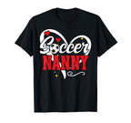 Soccer Nanny Heart Grandma Nanny Soccer T-Shirt - Graphic Print Men Women