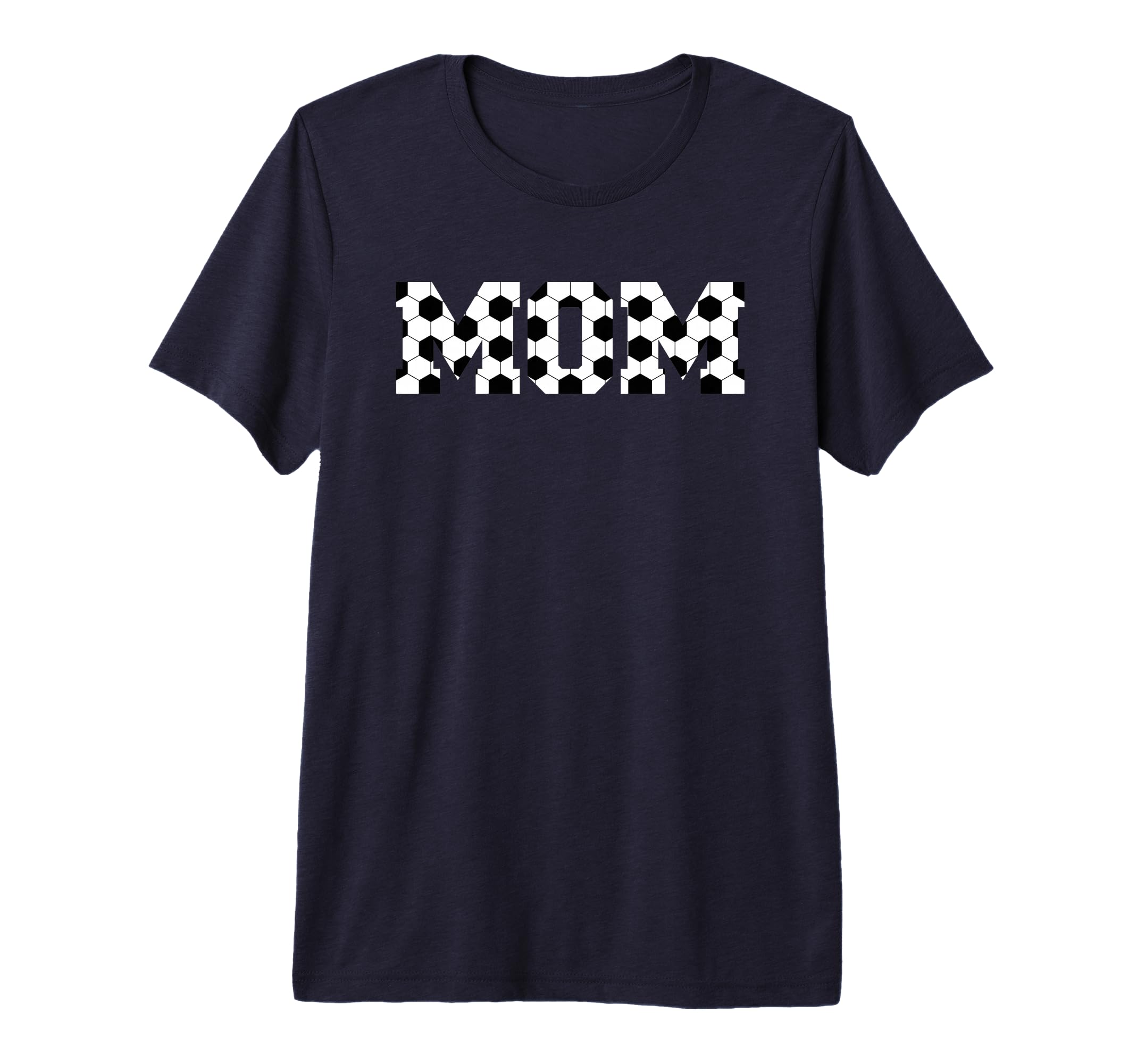 Womens Soccer Mom Spellout Tri Blend T-Shirt - Unique Graphic for Adults