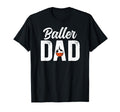 Baller Dad Proud Soccer T-Shirt - Casual Everyday Wear for Adults