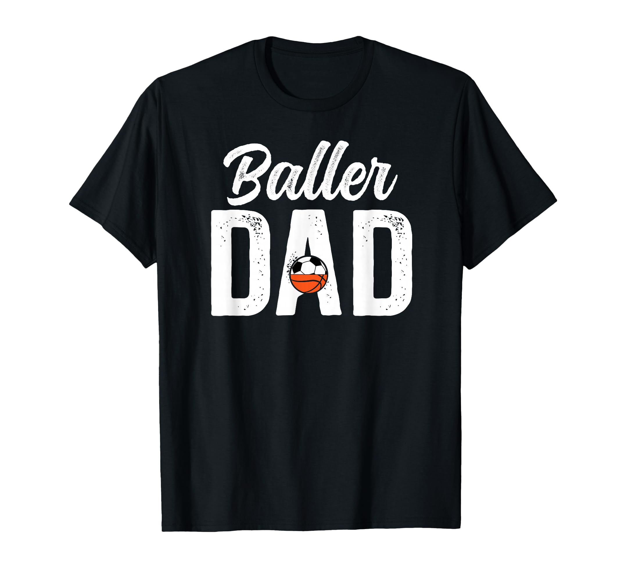 Baller Dad Proud Soccer T-Shirt - Casual Everyday Wear for Adults