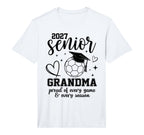 2027 Senior Soccer Grandma Proud Family T-Shirt - Aesthetic Graphic Unisex