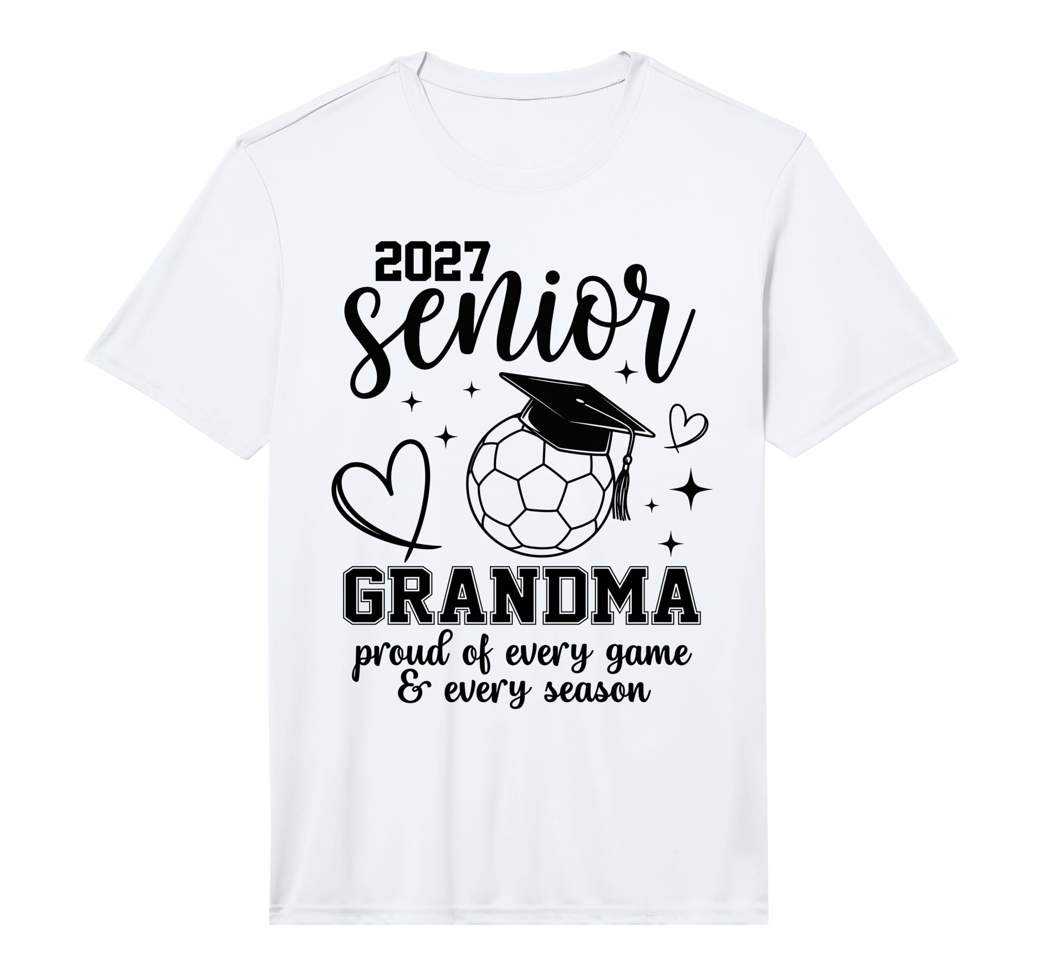 2027 Senior Soccer Grandma Proud Family T-Shirt - Aesthetic Graphic Unisex
