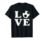 Love Soccer T-Shirt - Unique Graphic Unisex