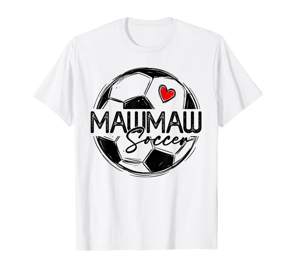 Soccer Mawmaw Soccer Player Family T-Shirt - Graphic Print for Adults