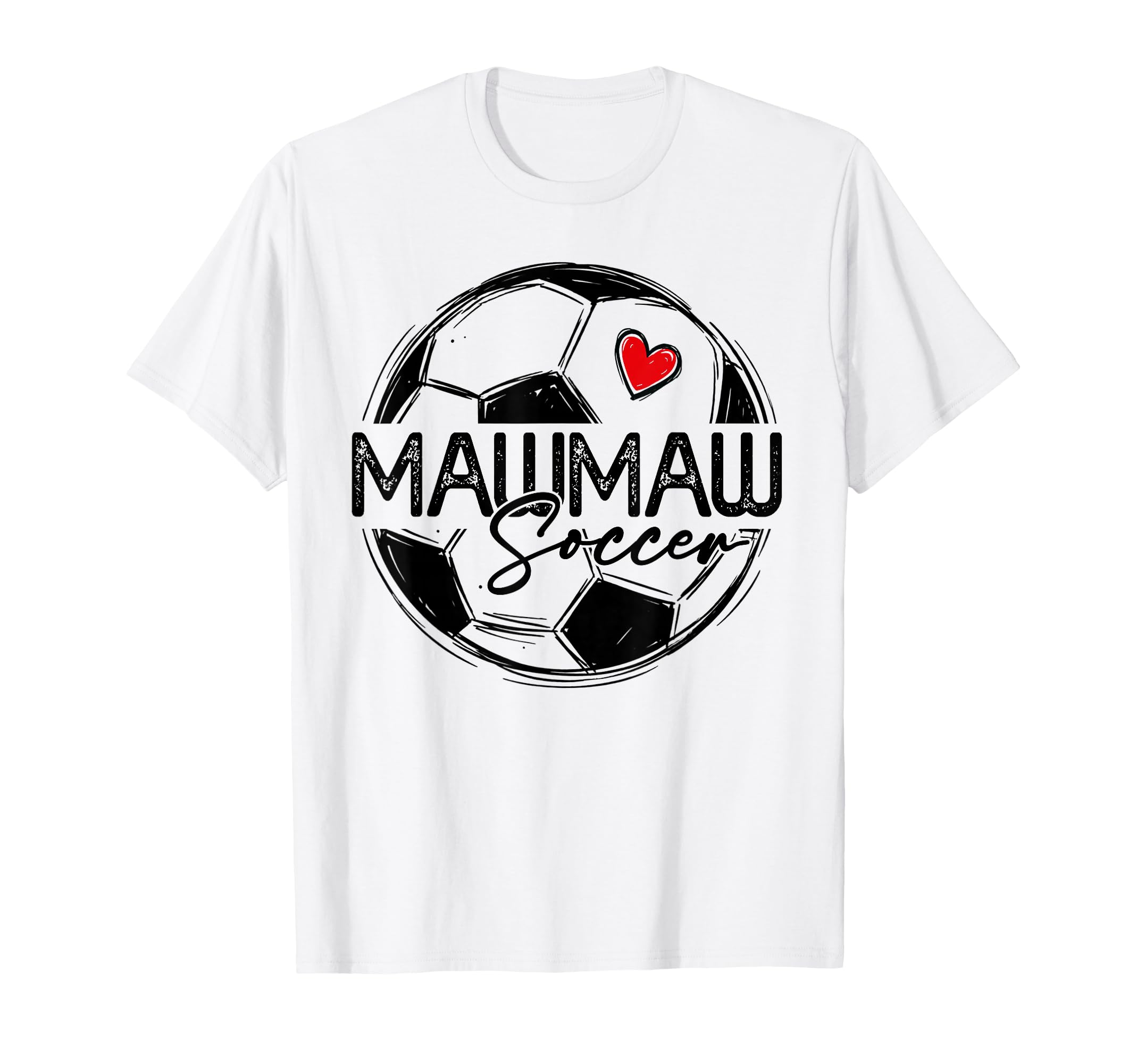 Soccer Mawmaw Soccer Player Family T-Shirt - Graphic Print for Adults