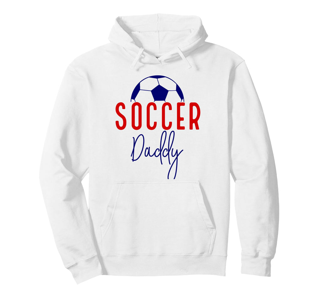 Soccer Daddy Soccer Father Dad Hoodie - Casual Everyday Wear Men Women