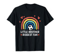Little Brother Biggest Fan Soccer T-Shirt - Fun Novelty Design Men Women