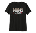 Mama Both Leopard Volleyball Soccer Mom T-Shirt - Trendy Graphic Men Women