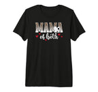 Mama Both Leopard Volleyball Soccer Mom T-Shirt - Trendy Graphic Men Women