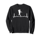 Soccer Player Heartbeat Soccer Sweatshirt - Custom Art Print Men Women