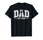 Dad Est 2025 Soccer New Dad Expecting T-Shirt - Fun Novelty Design Unisex