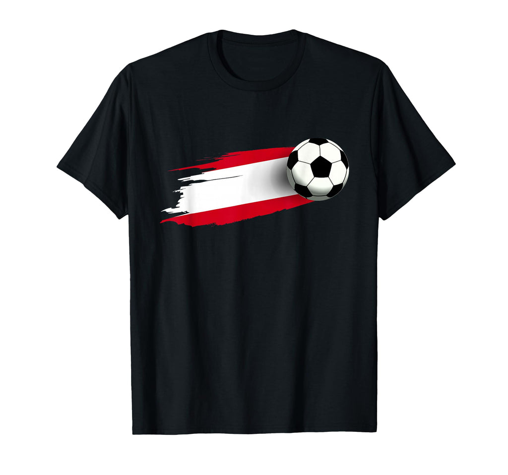 Austria Flag Austrian Soccer Flag T-Shirt - Minimalist Print for Adults