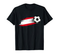 Austria Flag Austrian Soccer Flag T-Shirt - Minimalist Print for Adults