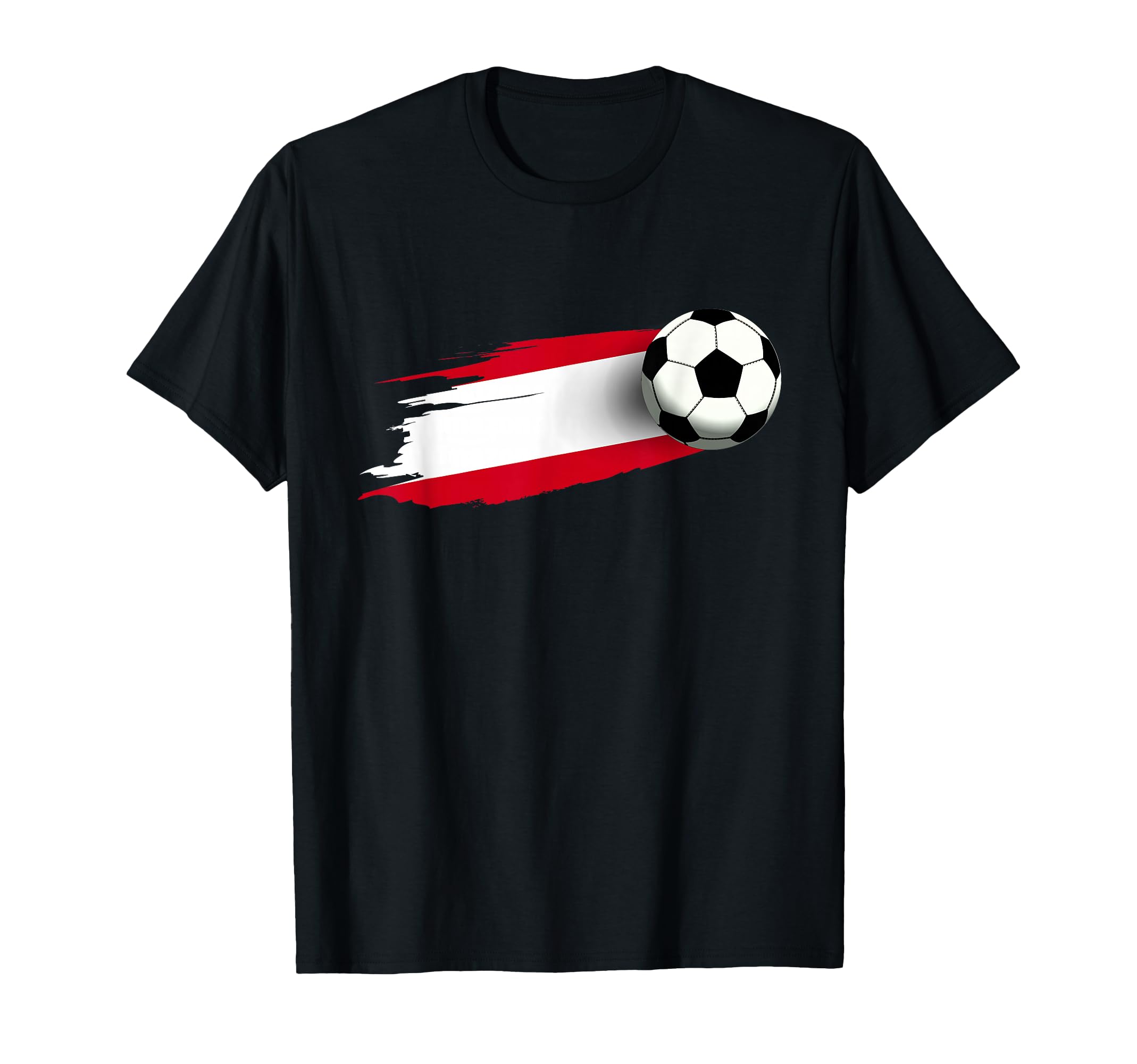 Austria Flag Austrian Soccer Flag T-Shirt - Minimalist Print for Adults