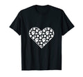 I Love Soccer Heart Shaped Soccer T-Shirt - Streetwear Style Men Women