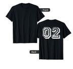 Number 02 Sports Jersey Player 02 T-Shirt - Fun Novelty Design for Adults