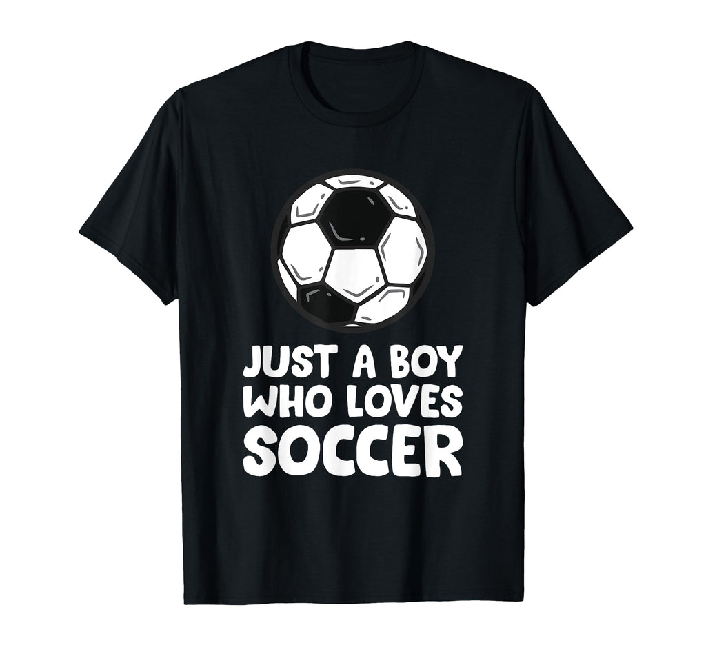 Just Who Loves Soccer T-Shirt - Graphic Print for Adults