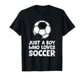 Just Who Loves Soccer T-Shirt - Graphic Print for Adults