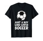 Just Who Loves Soccer T-Shirt - Graphic Print for Adults