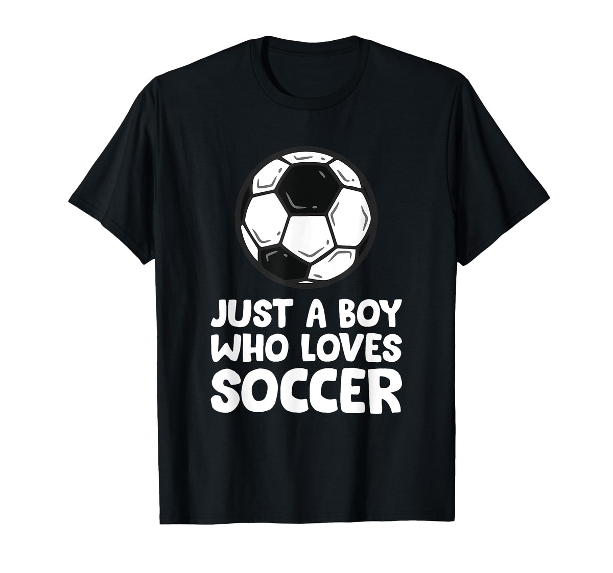 Just Who Loves Soccer T-Shirt - Graphic Print for Adults
