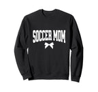 Soccer Mom Bow Soccer Team Mama Sweatshirt - Casual Everyday Wear Men Women