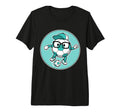 Funny Soccer Ball Character Glasses T-Shirt - Custom Art Print Men Women