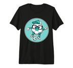 Funny Soccer Ball Character Glasses T-Shirt - Custom Art Print Men Women