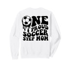 Soccer Step Mom Soccer Ball Drip Back Sweatshirt - Minimalist Print Unisex